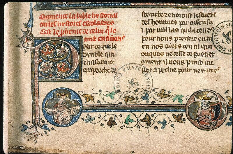 Paris, Bibl. Sainte-Geneviève, ms. 0020, f. 001 - vue 19