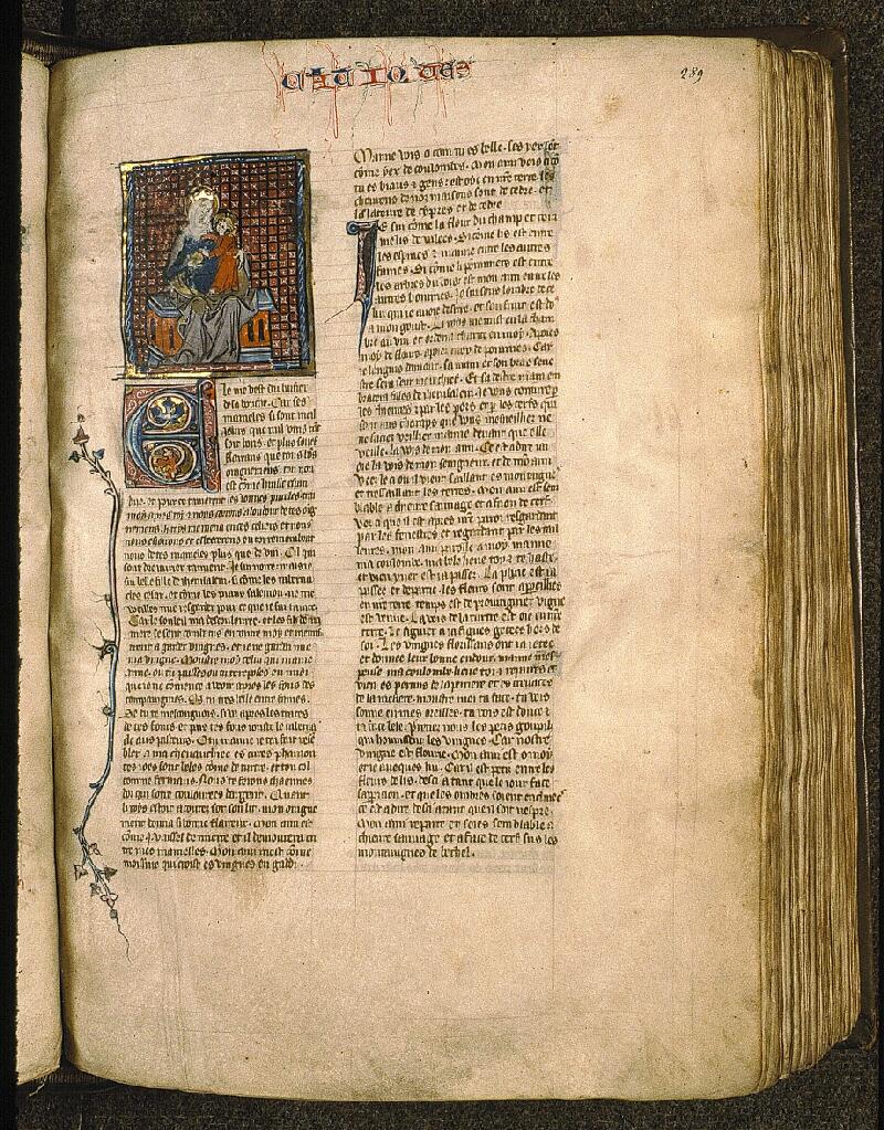 Paris, Bibl. Sainte-Geneviève, ms. 0022, f. 289 - vue 1