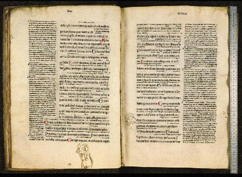 Paris, Bibl. Sainte-Geneviève, ms. 0031, f. 032v-033 - vue 1