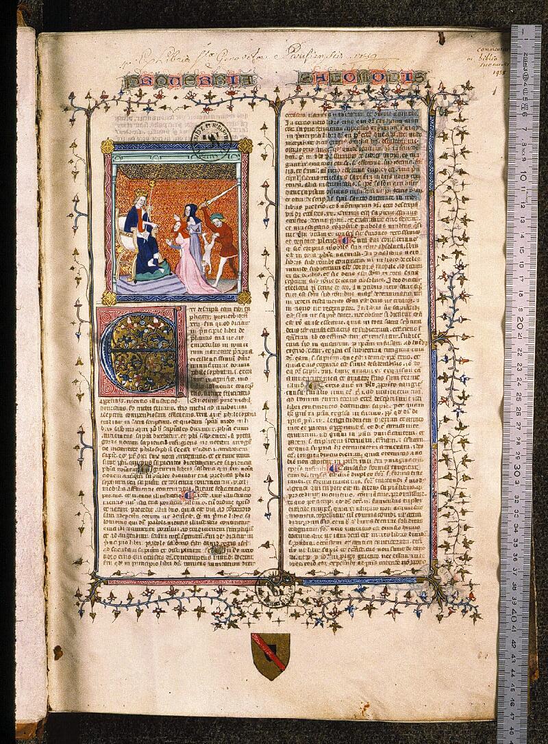 Paris, Bibl. Sainte-Geneviève, ms. 0035, f. 001 - vue 1