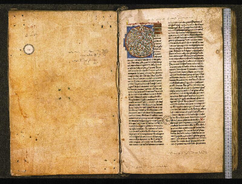 Paris, Bibl. Sainte-Geneviève, ms. 0056, f. 001 - vue 1