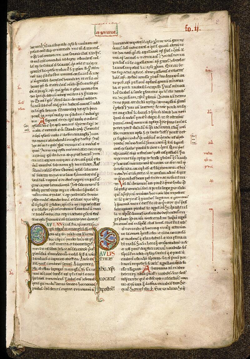 Paris, Bibl. Sainte-Geneviève, ms. 0077, f. 002 - vue 1