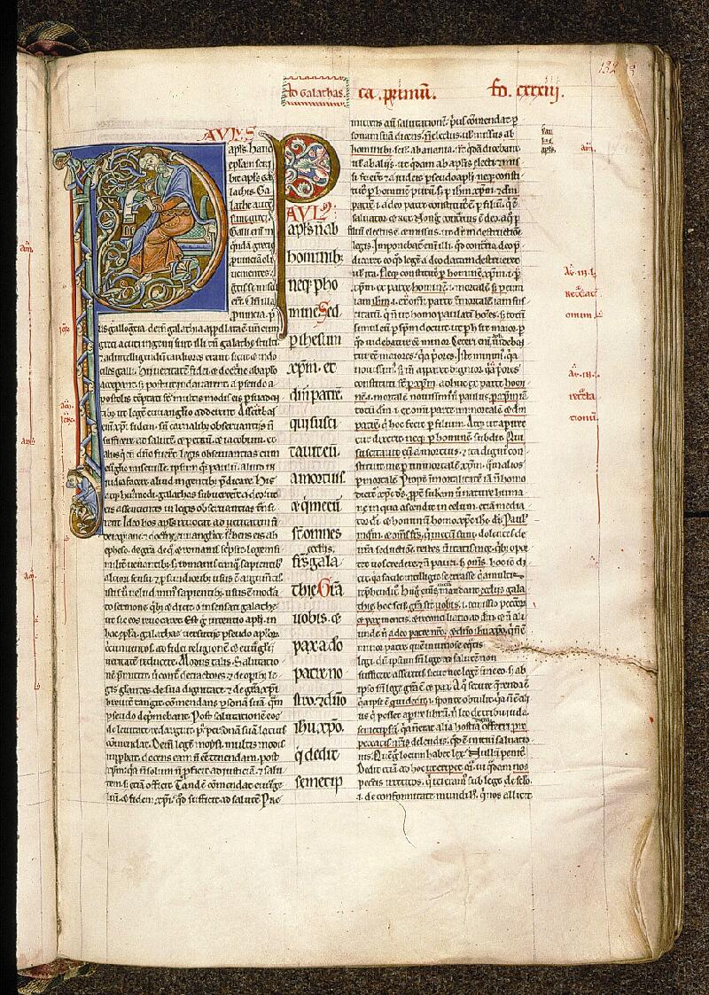 Paris, Bibl. Sainte-Geneviève, ms. 0077, f. 132 - vue 1