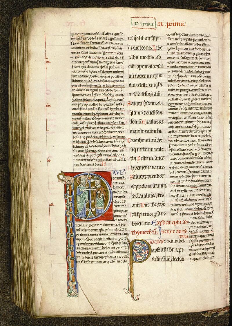 Paris, Bibl. Sainte-Geneviève, ms. 0077, f. 210v - vue 1