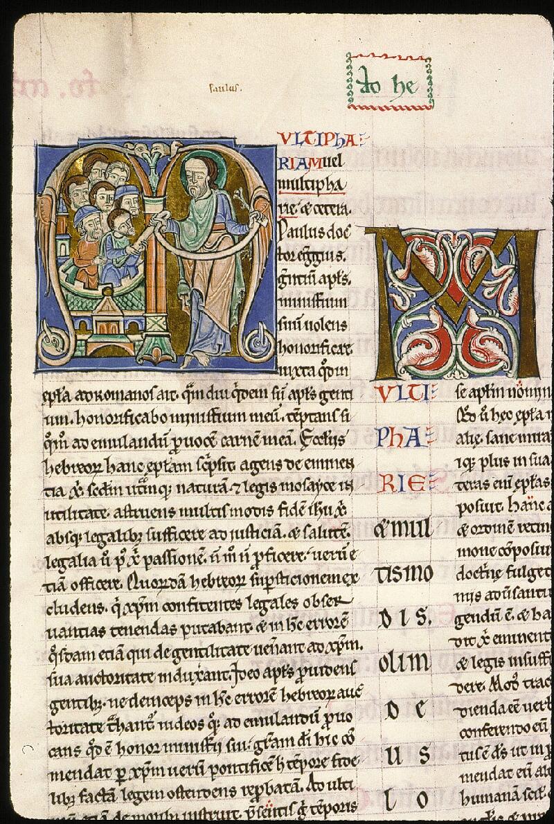 Paris, Bibl. Sainte-Geneviève, ms. 0077, f. 215v - vue 2