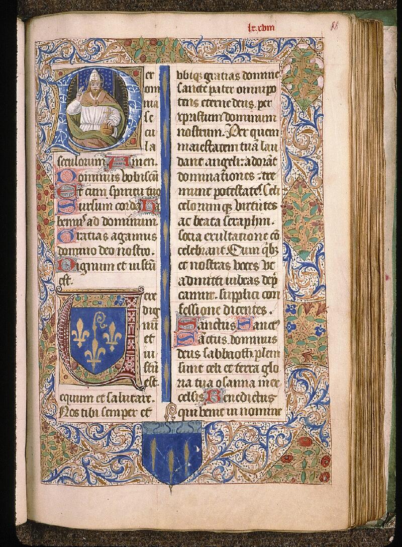 Paris, Bibl. Sainte-Geneviève, ms. 0091, f. 088 - vue 1