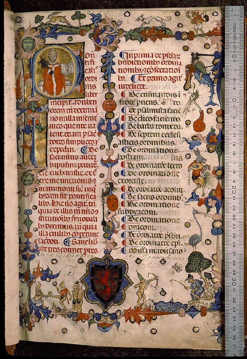 Paris, Bibl. Sainte-Geneviève, ms. 0143, f. 001 - vue 01
