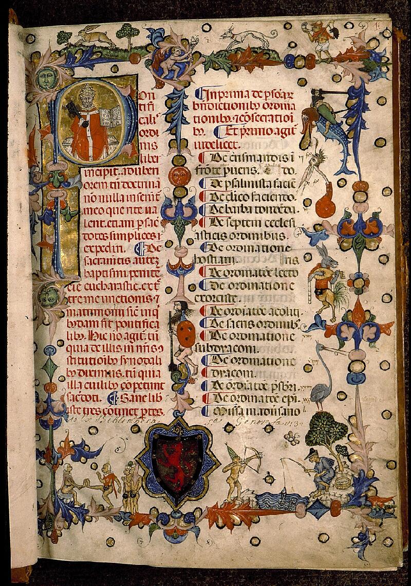 Paris, Bibl. Sainte-Geneviève, ms. 0143, f. 001 - vue 02