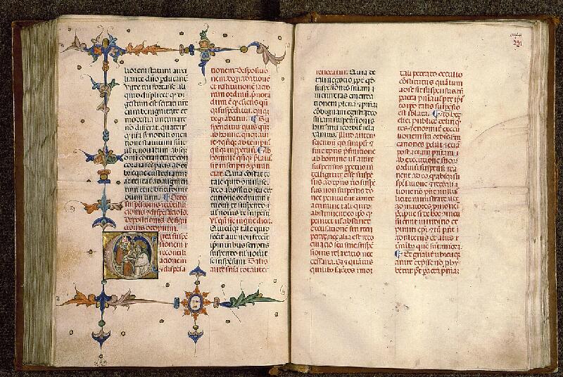 Paris, Bibl. Sainte-Geneviève, ms. 0143, f. 220v-221