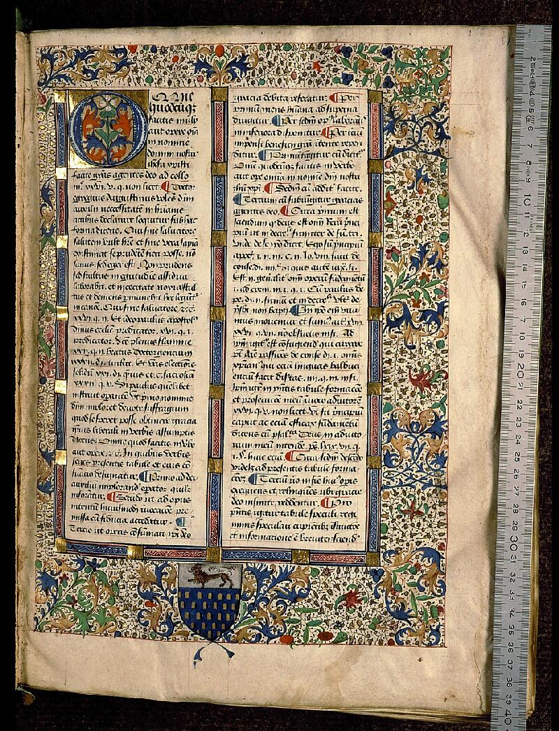 Paris, Bibl. Sainte-Geneviève, ms. 0245, f. 001 - vue 1
