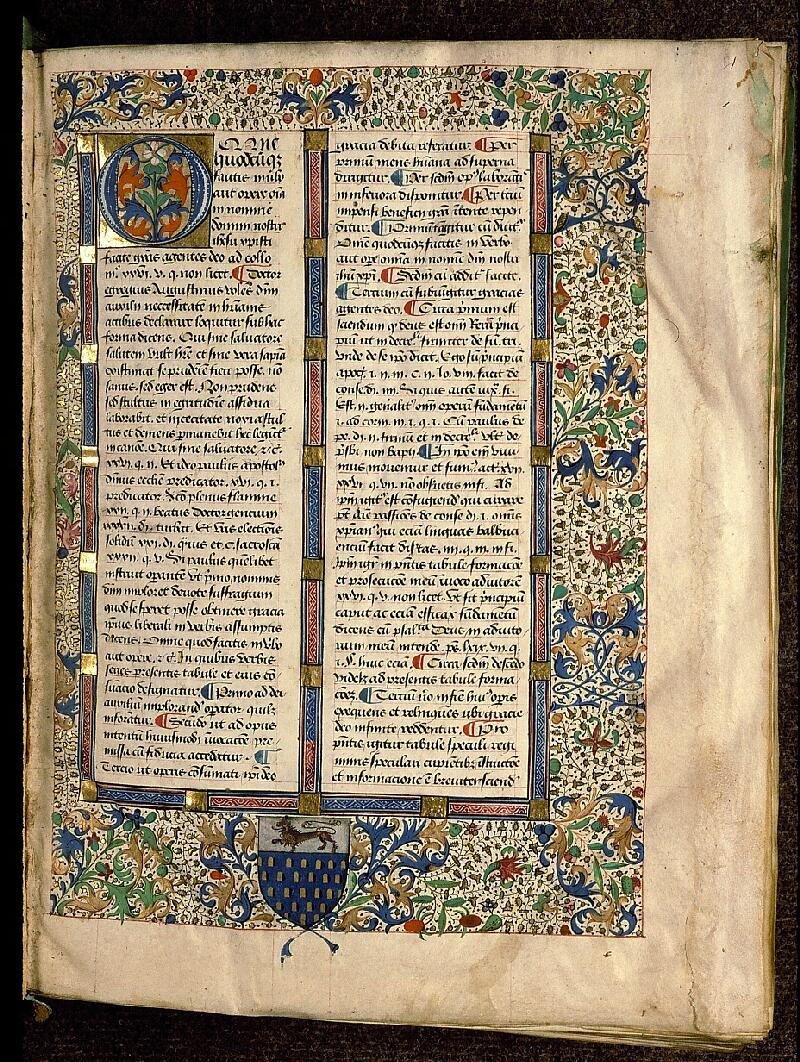 Paris, Bibl. Sainte-Geneviève, ms. 0245, f. 001 - vue 2
