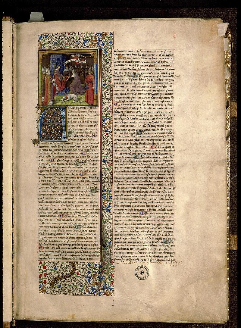 Paris, Bibl. Sainte-Geneviève, ms. 0246, f. 001 - vue 2