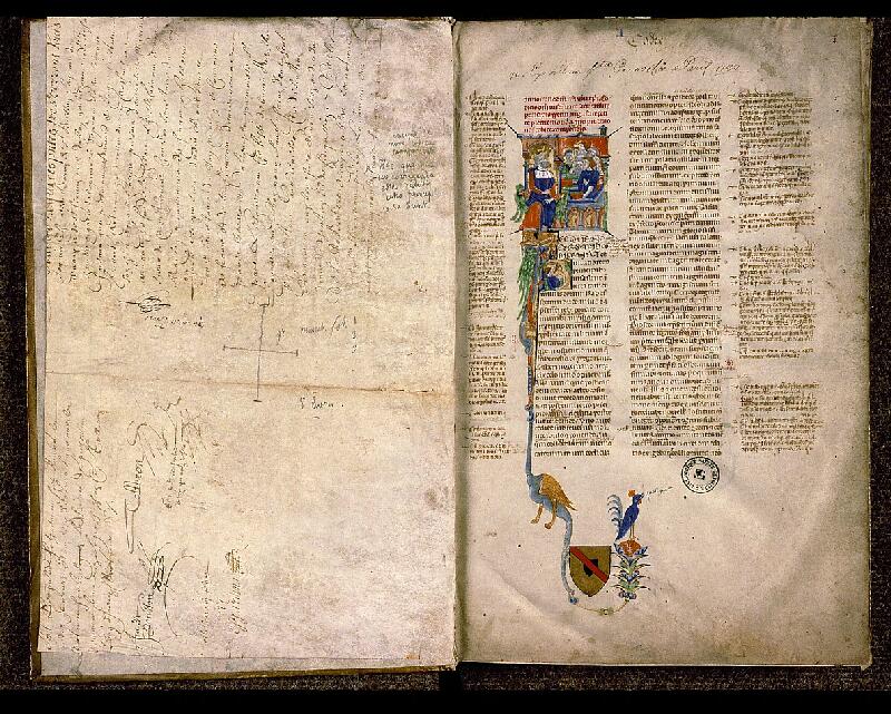 Paris, Bibl. Sainte-Geneviève, ms. 0391, f. 002 - vue 2