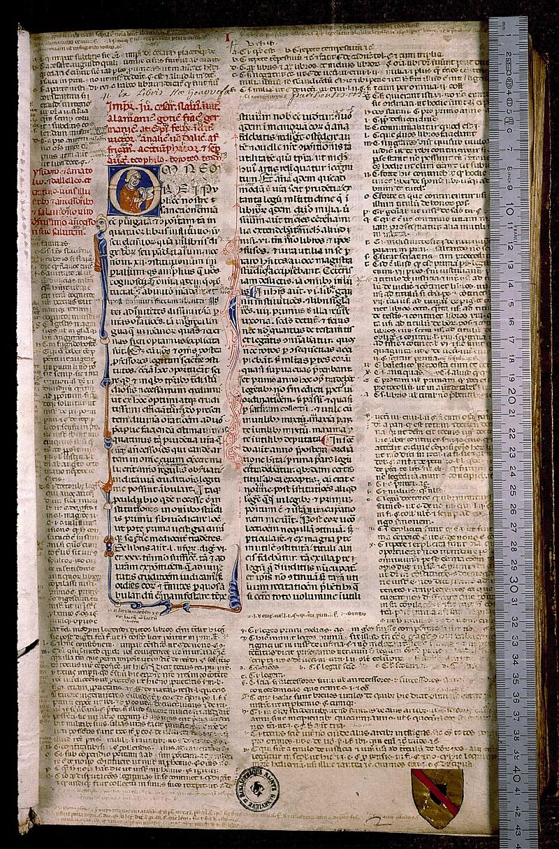 Paris, Bibl. Sainte-Geneviève, ms. 0393, f. 004 - vue 1