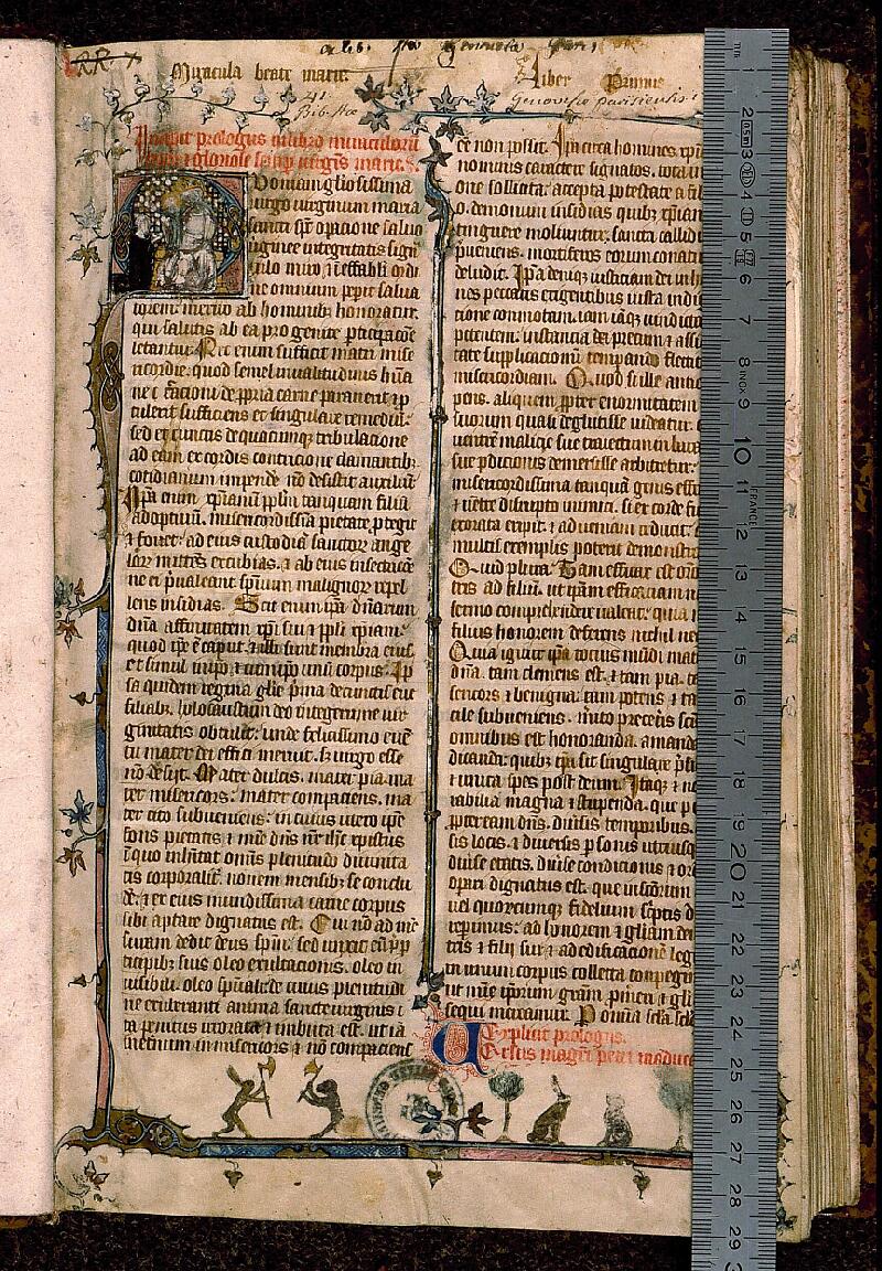 Paris, Bibl. Sainte-Geneviève, ms. 0546, f. 001 - vue 1