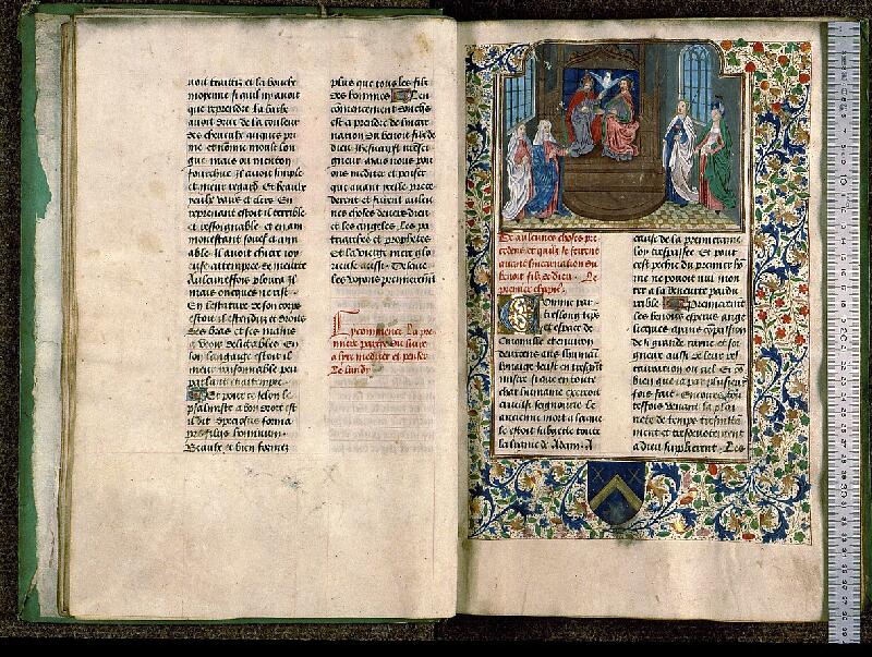 Paris, Bibl. Sainte-Geneviève, ms. 0585, f. 014v-015 - vue 1