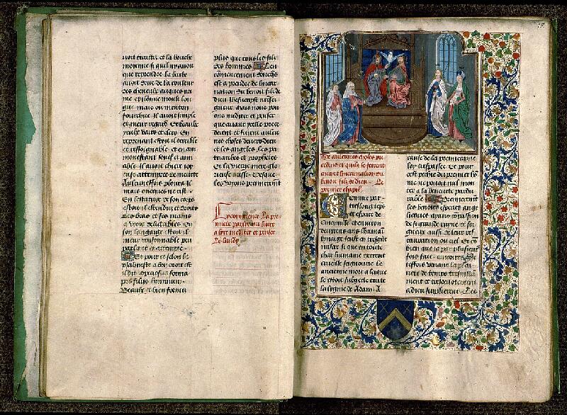 Paris, Bibl. Sainte-Geneviève, ms. 0585, f. 014v-015 - vue 2