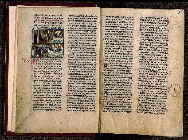 Paris, Bibl. Sainte-Geneviève, ms. 0782, f. 002v-003