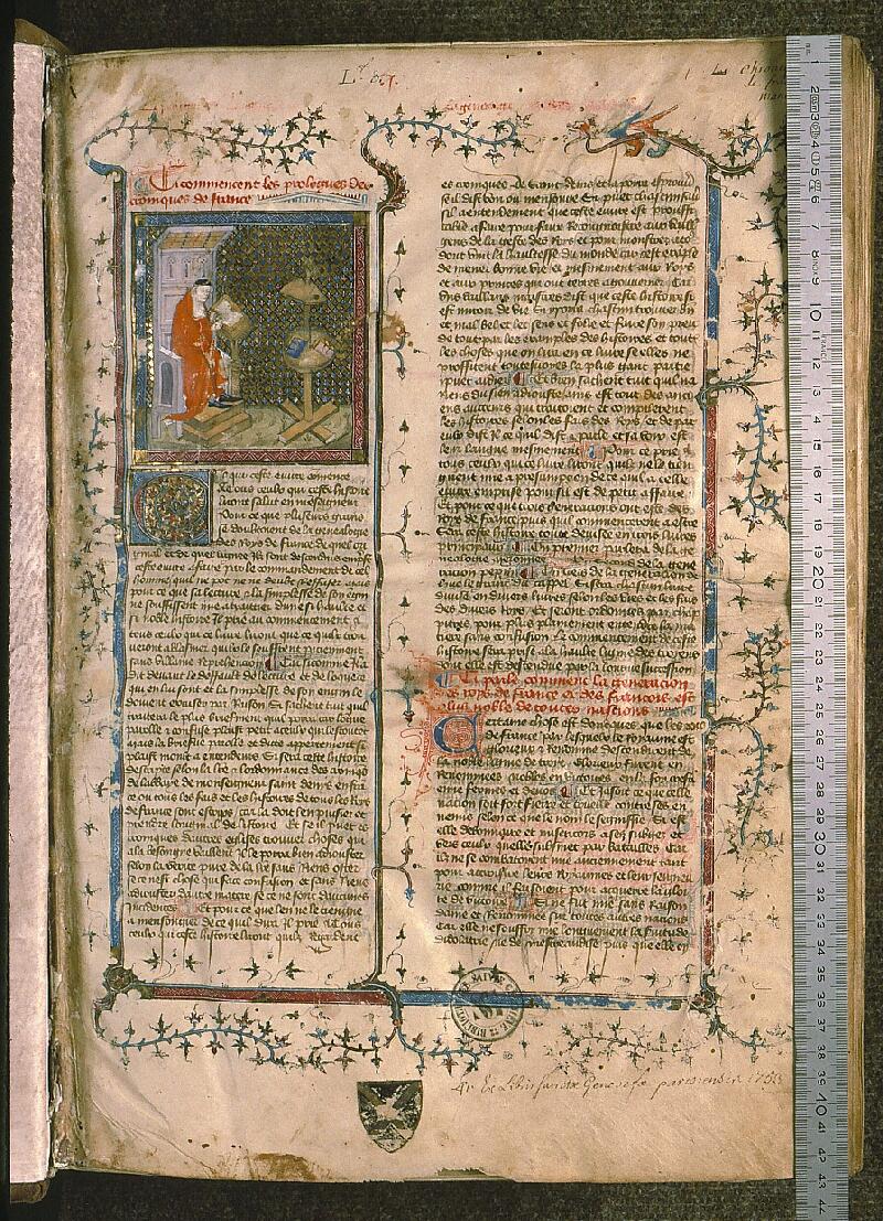 Paris, Bibl. Sainte-Geneviève, ms. 0783, f. 001 - vue 1