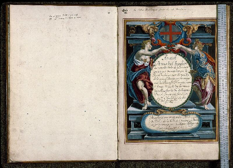 Paris, Bibl. Sainte-Geneviève, ms. 0937, f. 001v-002 - vue 1