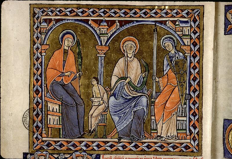 Paris, Bibl. Sainte-Geneviève, ms. 1041, f. 001v - vue 1