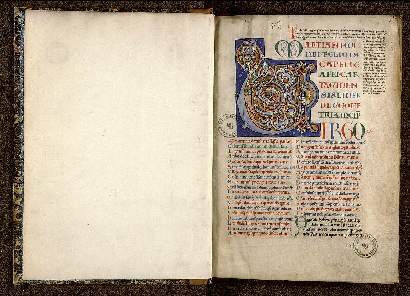 Paris, Bibl. Sainte-Geneviève, ms. 1042, f. 001 - vue 2
