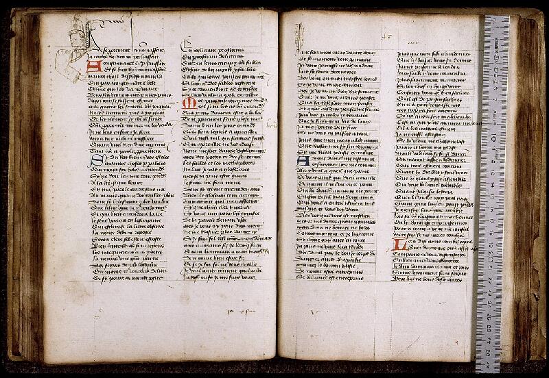 Paris, Bibl. Sainte-Geneviève, ms. 1127, f. 048v-049 - vue 1