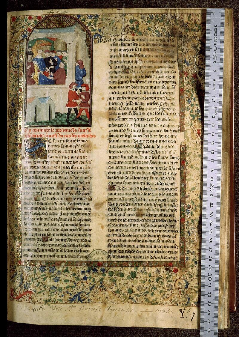 Paris, Bibl. Sainte-Geneviève, ms. 1128, f. 001 - vue 1