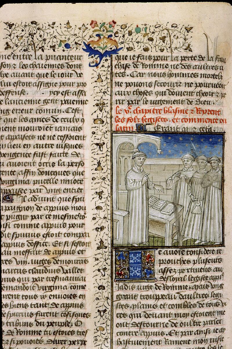 Paris, Bibl. Sainte-Geneviève, ms. 1128, f. 099v - vue 1