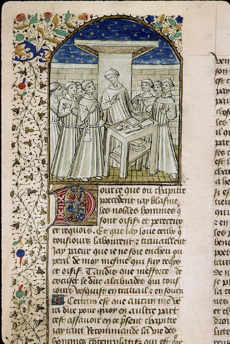 Paris, Bibl. Sainte-Geneviève, ms. 1128, f. 106v - vue 1