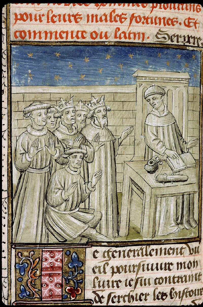 Paris, Bibl. Sainte-Geneviève, ms. 1128, f. 112v - vue 2