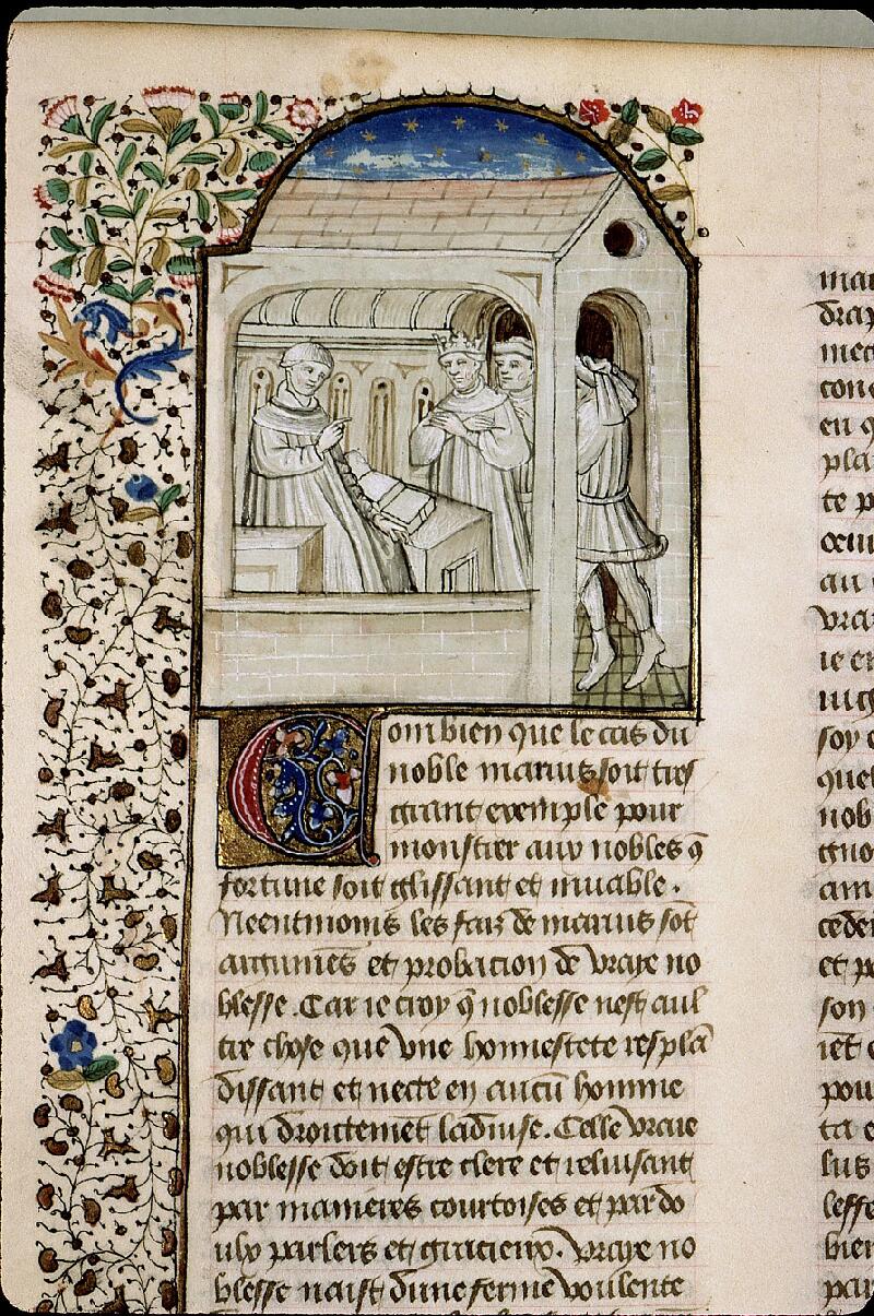 Paris, Bibl. Sainte-Geneviève, ms. 1128, f. 205v - vue 1