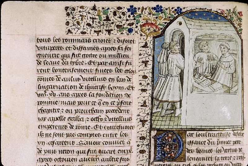Paris, Bibl. Sainte-Geneviève, ms. 1128, f. 260v - vue 1
