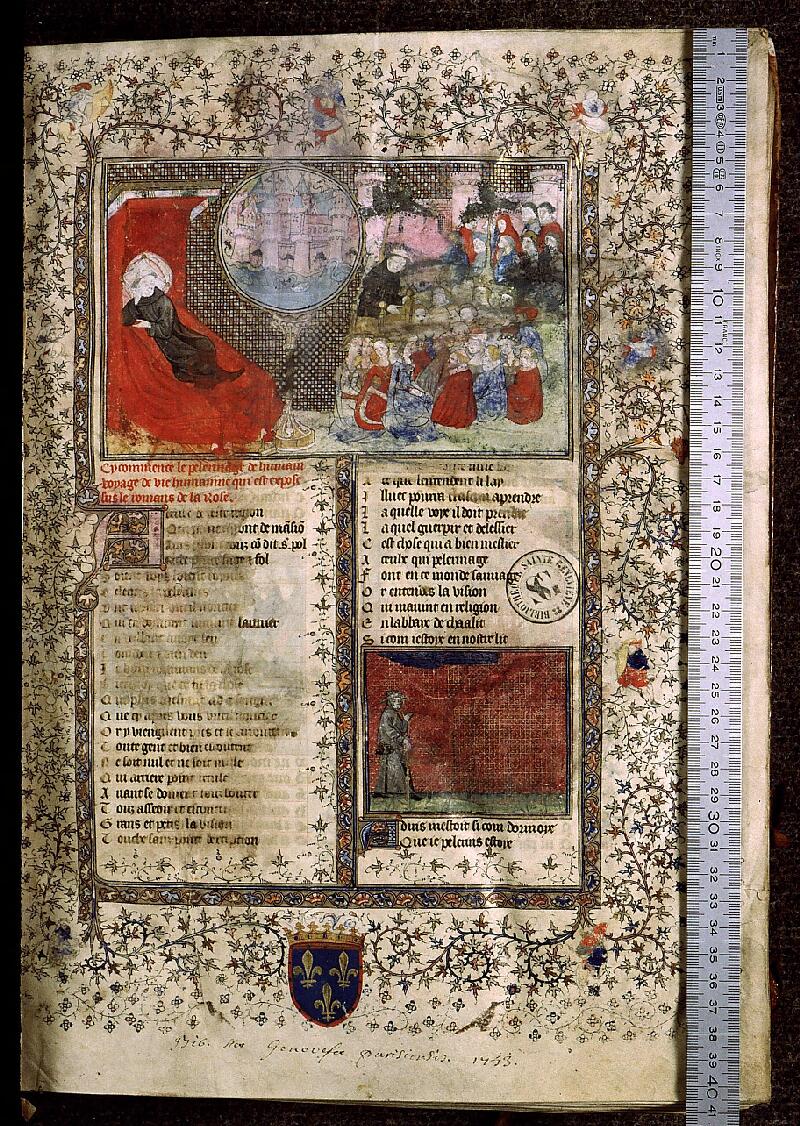 Paris, Bibl. Sainte-Geneviève, ms. 1130, f. 002 - vue 1