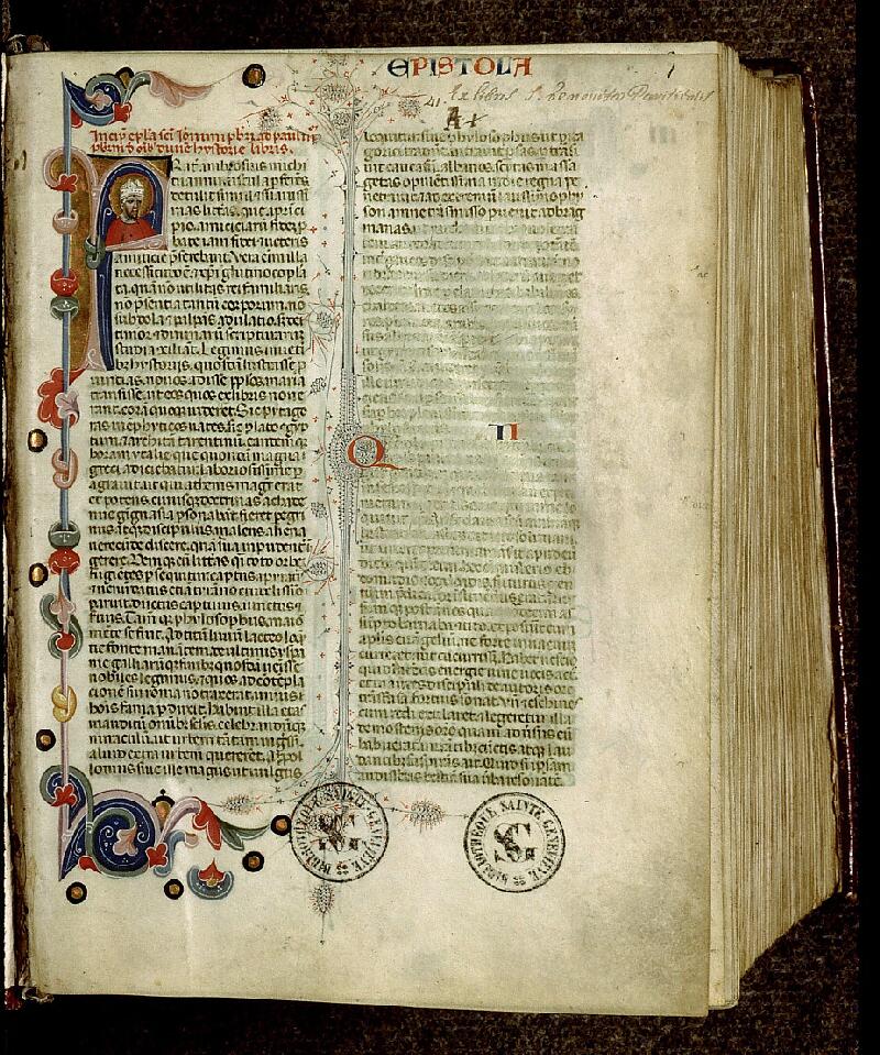 Paris, Bibl. Sainte-Geneviève, ms. 1177, f. 001 - vue 2