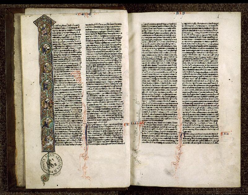 Paris, Bibl. Sainte-Geneviève, ms. 1180, f. 003v-004