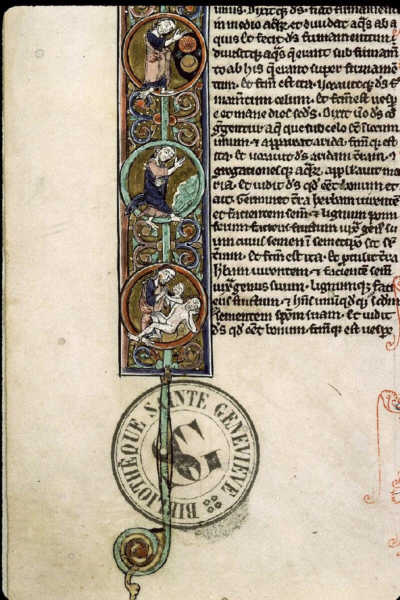 Paris, Bibl. Sainte-Geneviève, ms. 1180, f. 003v - vue 3