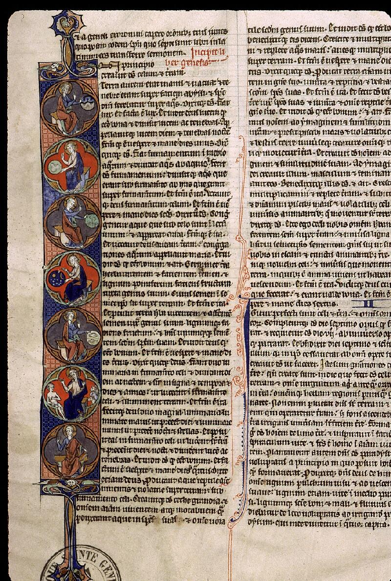 Paris, Bibl. Sainte-Geneviève, ms. 1181, f. 003v - vue 1