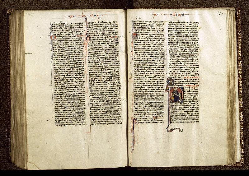 Paris, Bibl. Sainte-Geneviève, ms. 1181, f. 376v-377