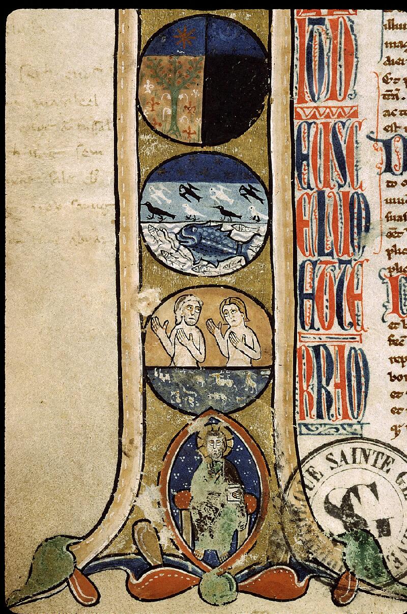 Paris, Bibl. Sainte-Geneviève, ms. 1182, f. 010v - vue 3