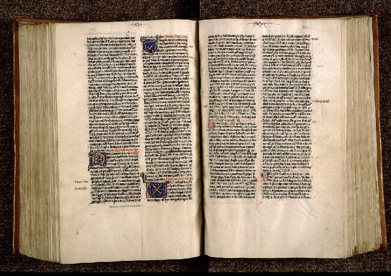 Paris, Bibl. Sainte-Geneviève, ms. 1184, f. 350v-351