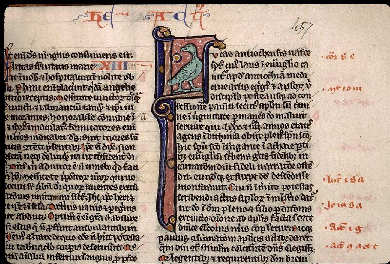 Paris, Bibl. Sainte-Geneviève, ms. 1184, f. 457