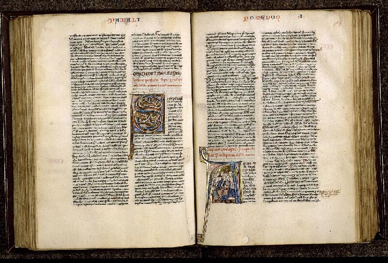 Paris, Bibl. Sainte-Geneviève, ms. 1185, f. 108v-109