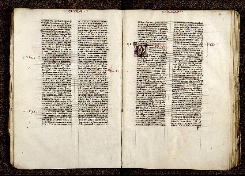 Paris, Bibl. Sainte-Geneviève, ms. 1187, f. 008v-009