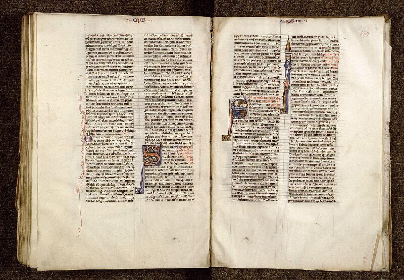 Paris, Bibl. Sainte-Geneviève, ms. 1187, f. 133v-134