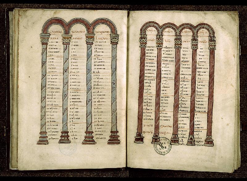Paris, Bibl. Sainte-Geneviève, ms. 1190, f. 008v-009