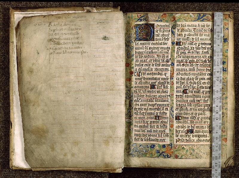 Paris, Bibl. Sainte-Geneviève, ms. 1265, f. 003v-004 - vue 1