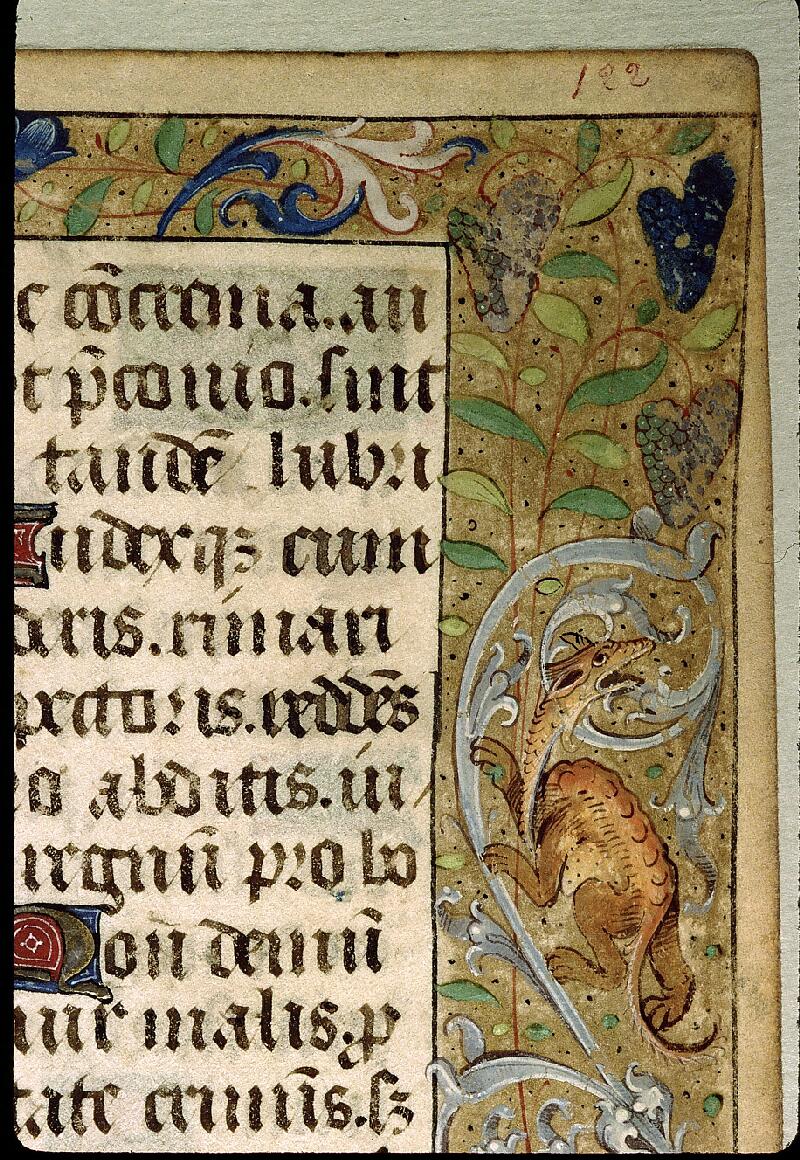 Paris, Bibl. Sainte-Geneviève, ms. 1266, f. 122 - vue 2