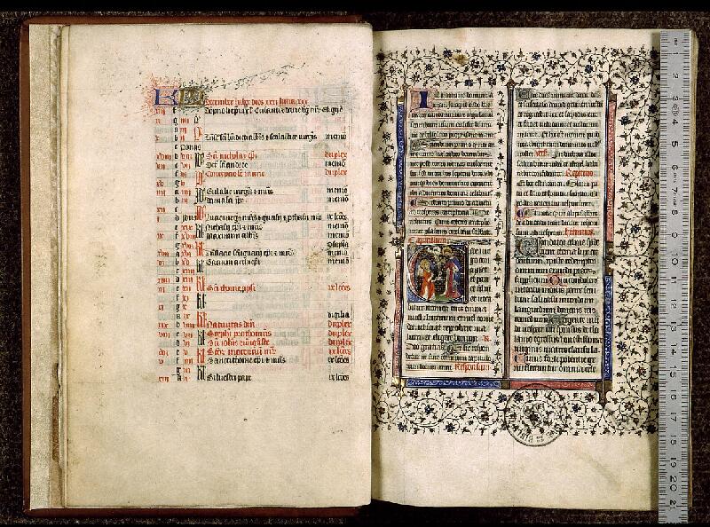 Paris, Bibl. Sainte-Geneviève, ms. 1267, f. 007v-008 - vue 1