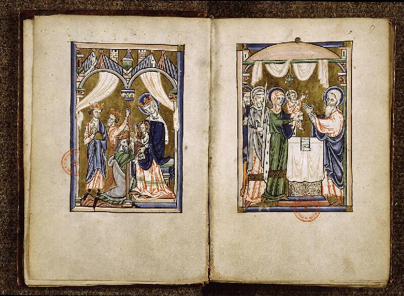 Paris, Bibl. Sainte-Geneviève, ms. 1273, f. 008v-009
